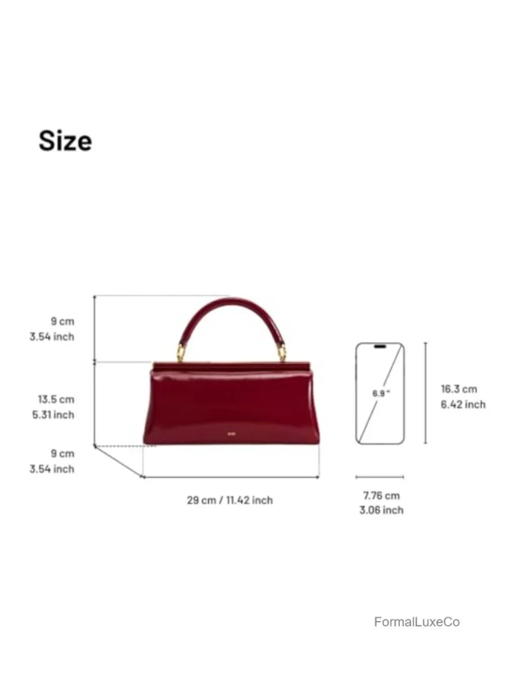 Vegan Leather Top Handle Satchel Bag with Detachable Adjustable Strap